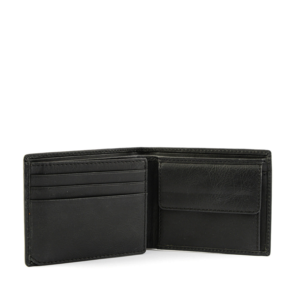 Black Joel Medium Zip Wallet