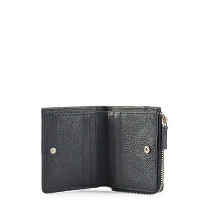 Dark blue Rodrigo medium zipper wallet