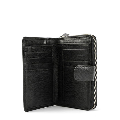 Small Étoiles Black Exterior Closure Wallet