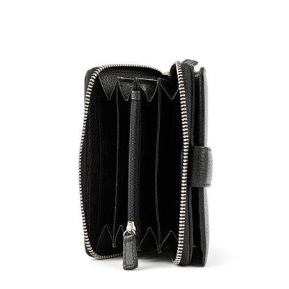 Small Étoiles Black Exterior Closure Wallet