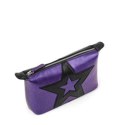 Etoiles mix color oval cosmetic bag