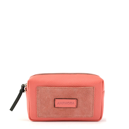 Nile coral cosmetic bag