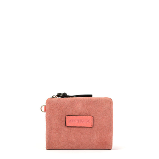 Small Nile Coral Wallet with Exterior Closure
