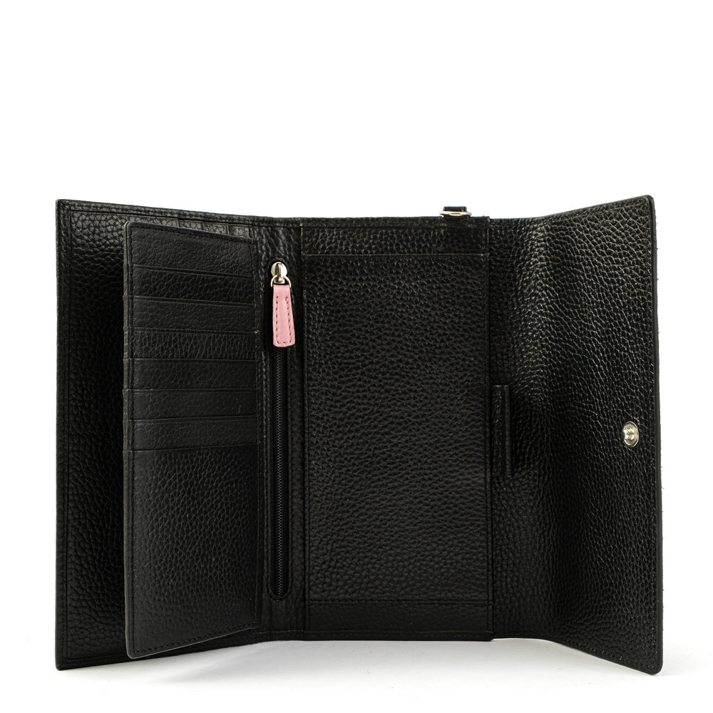 Checkbook with black nile flap