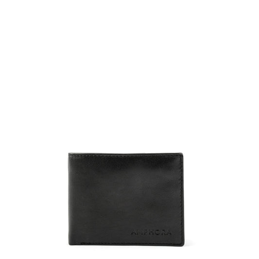 Black Benicio Medium Flap Wallet