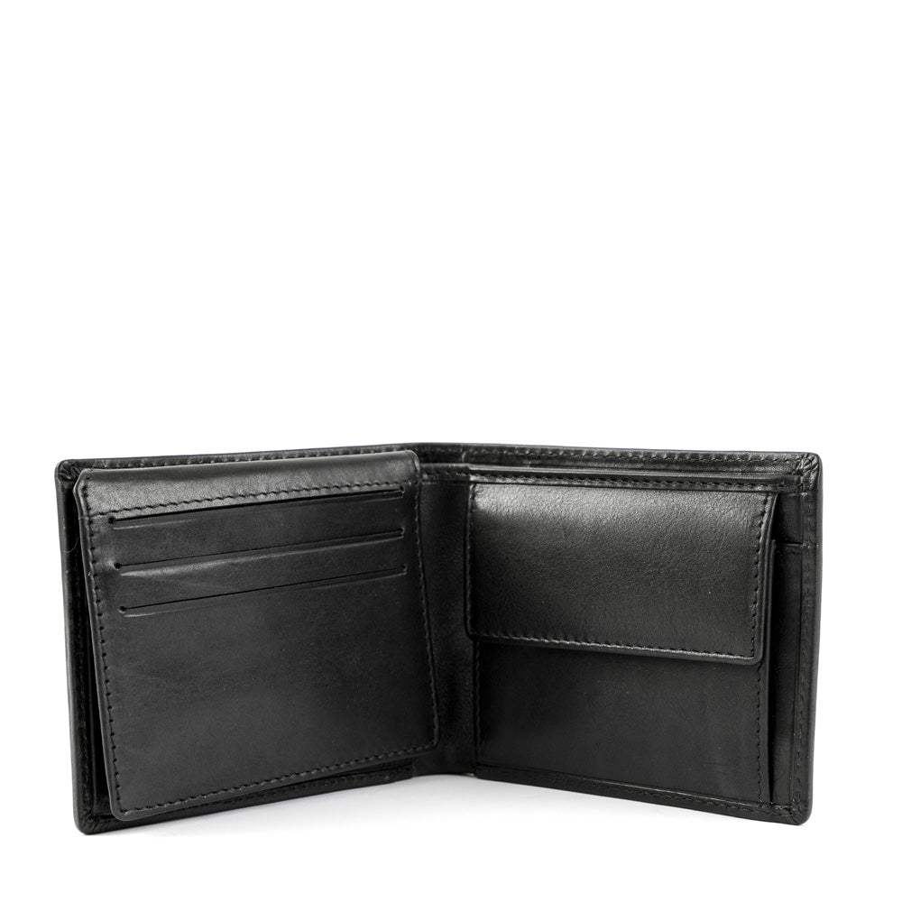 Black Benicio Medium Flap Wallet