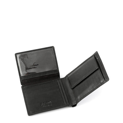 Black Benicio Medium Flap Wallet