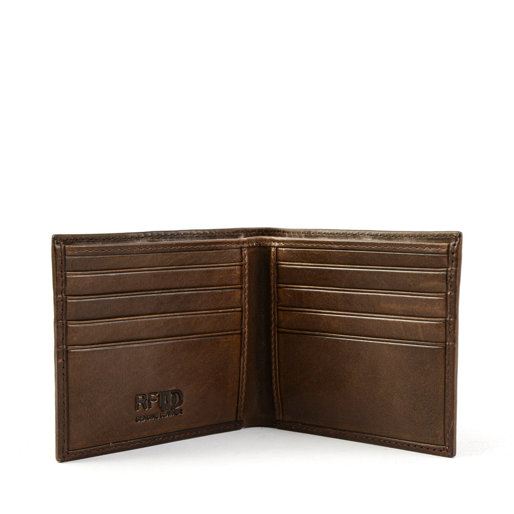 Dark brown Benicio medium wallet