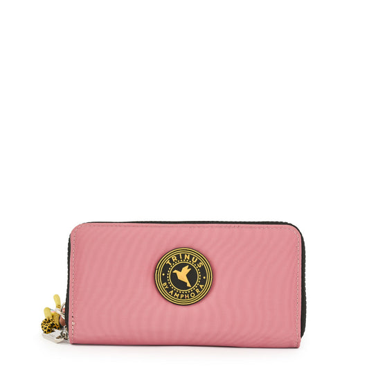 Large old pink nara case wallet