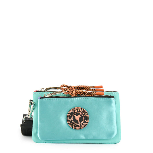Turquoise rou large case wallet