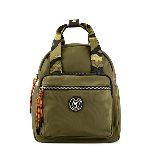 Dark green yali small backpack