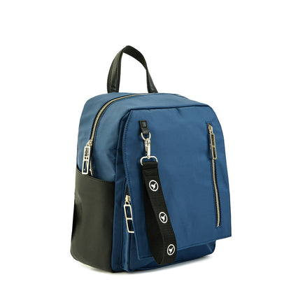 Large Lancy Blue Backpack