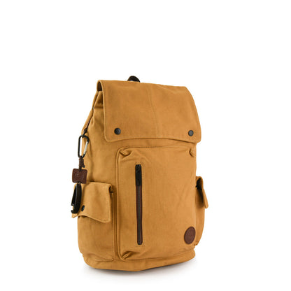 Large Notebook Backpack Juan Dark Beige