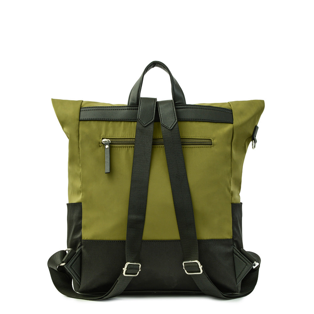 Large olive green tangier backpack