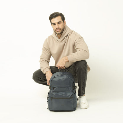 Liam Large Notebook Backpack Dark Blue