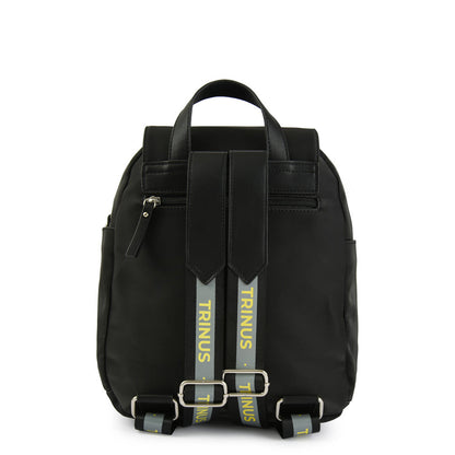 amphora darby mochila con tapa grande negro