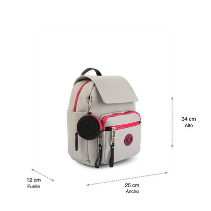 Darby backpack with large gray lid