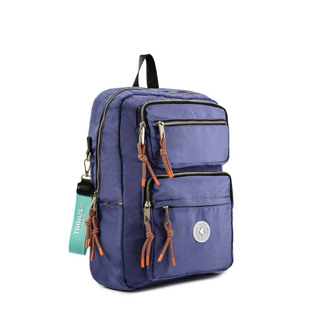 Large blue peace notebook backpack