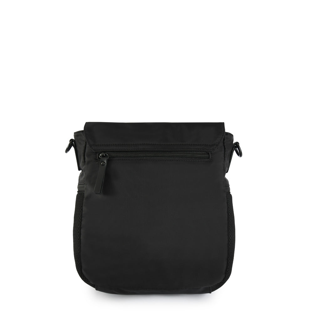 Large black surrey crossbody bag