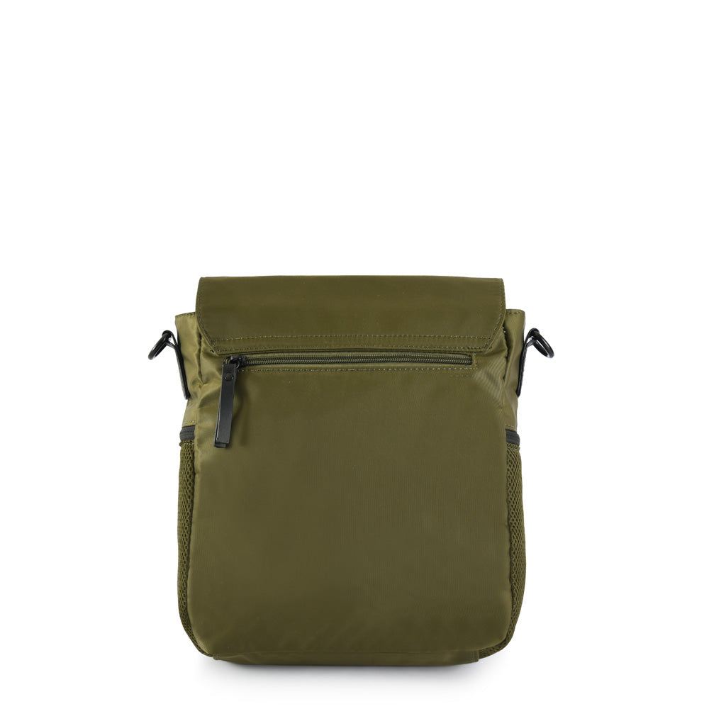 Large olive green surrey crossbody bag