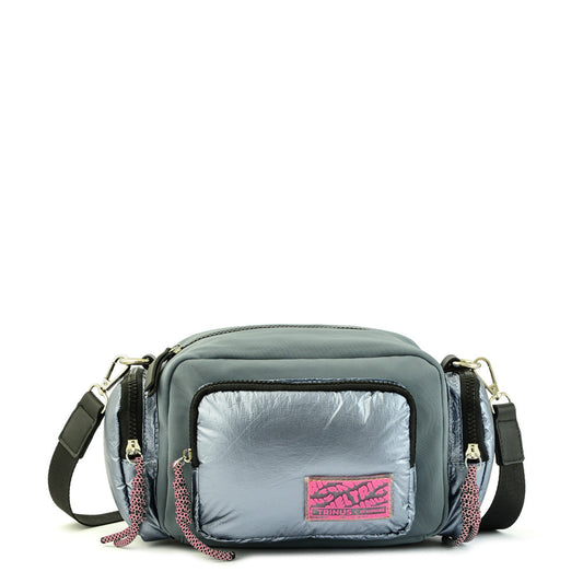 Medium Gray Milton Crossbody Wallet