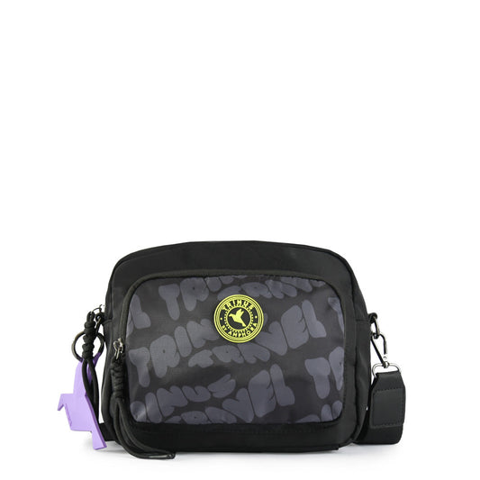 Medium black parl crossbody bag