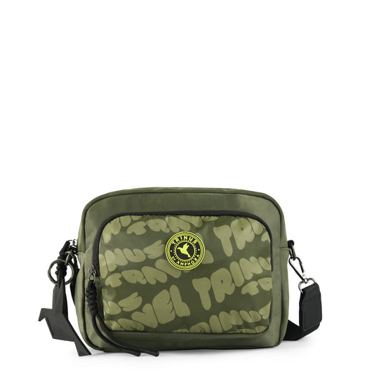Medium olive green parl shoulder bag