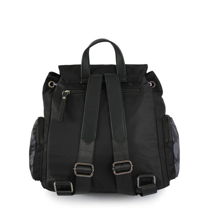 Backpack With Large Cover Parl Black