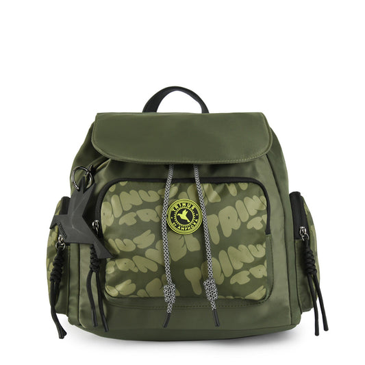 Backpack With Large Lid Parl Olive Green