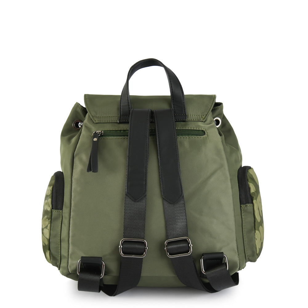 Backpack With Large Lid Parl Olive Green