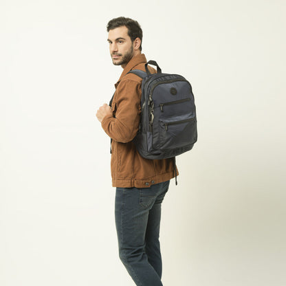 Gerard Large Notebook Backpack Dark Blue