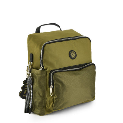 Fara Olive Green Notebook Backpack