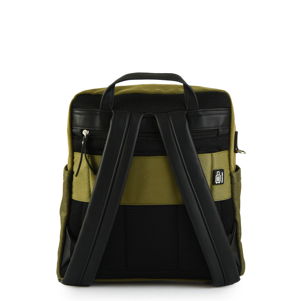 Fara Olive Green Notebook Backpack