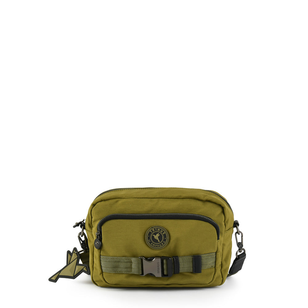 Bela Olive Green Shoulder Bag