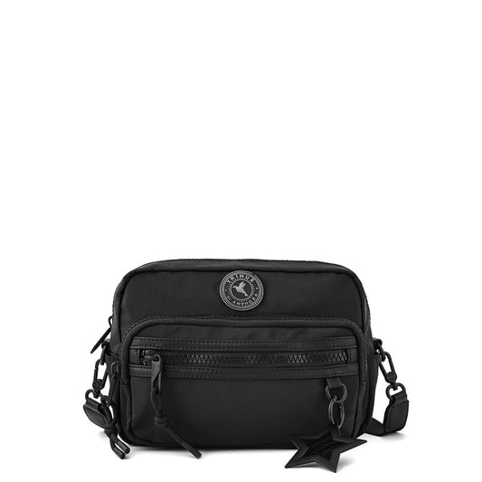Whitney Black Medium Crossbody Wallet