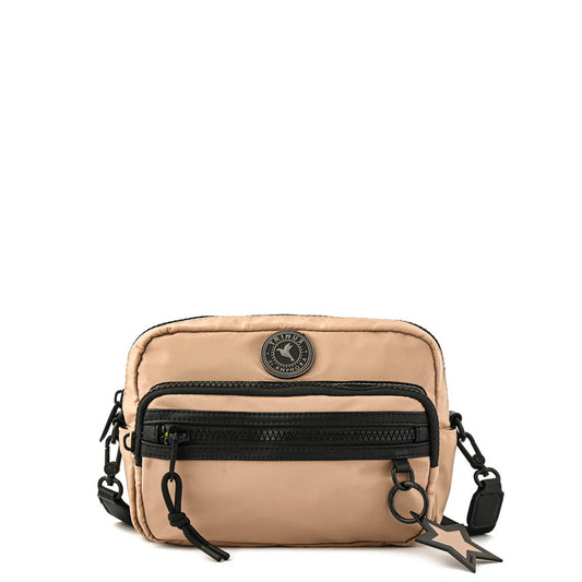 Whitney Beige Medium Crossbody Wallet