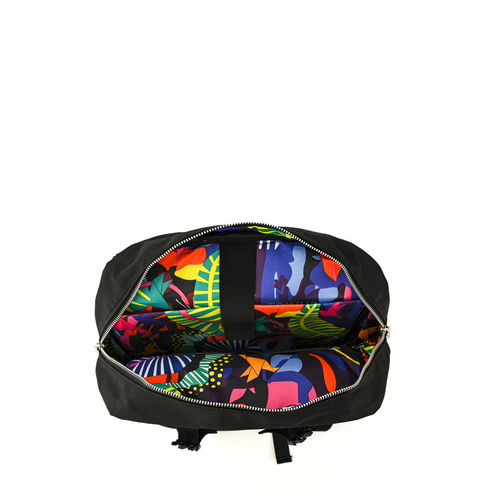 Ariel Black Large Notebook Backpack