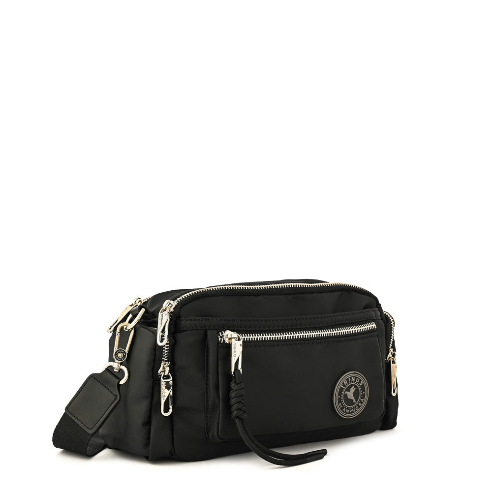 Halia medium black crossbody bag