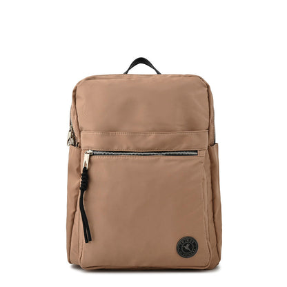 Halia Beige Large Notebook Backpack