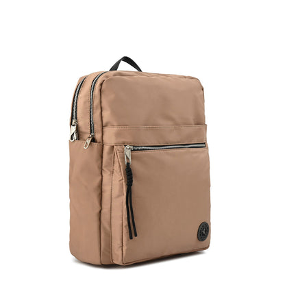 Halia Beige Large Notebook Backpack