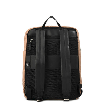 Halia Beige Large Notebook Backpack