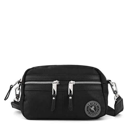 Medium black oliana crossbody bag