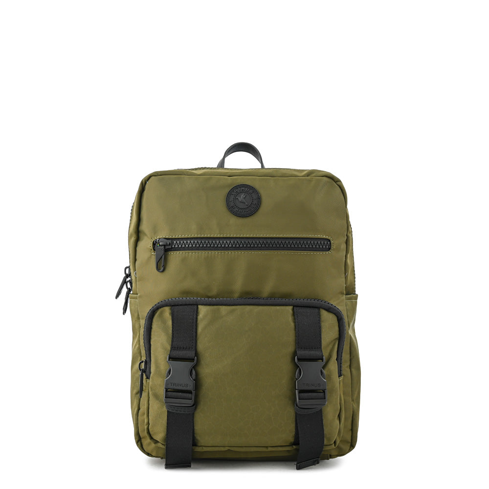 Amaya large olive green notebook backpack