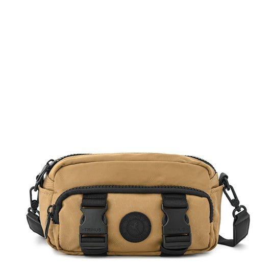 Small beige amaya shoulder bag