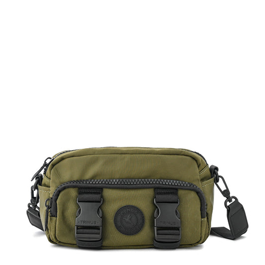 Small olive green amaya shoulder bag