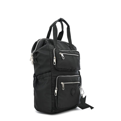 Alma black large notebook backpack