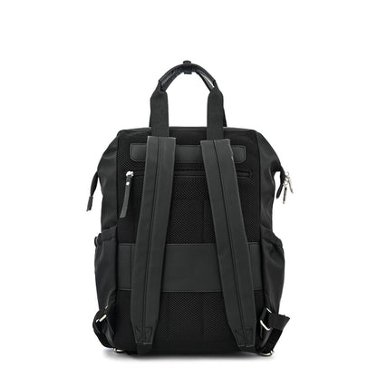 Alma black large notebook backpack