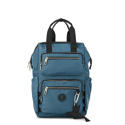 Alma large dark petrol notebook backpack