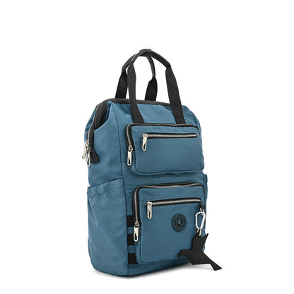 Alma large dark petrol notebook backpack