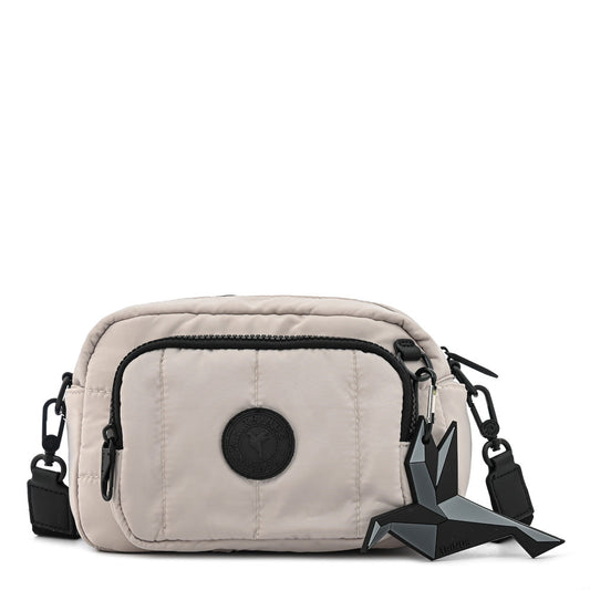 Light Gray Florence Medium Crossbody Wallet